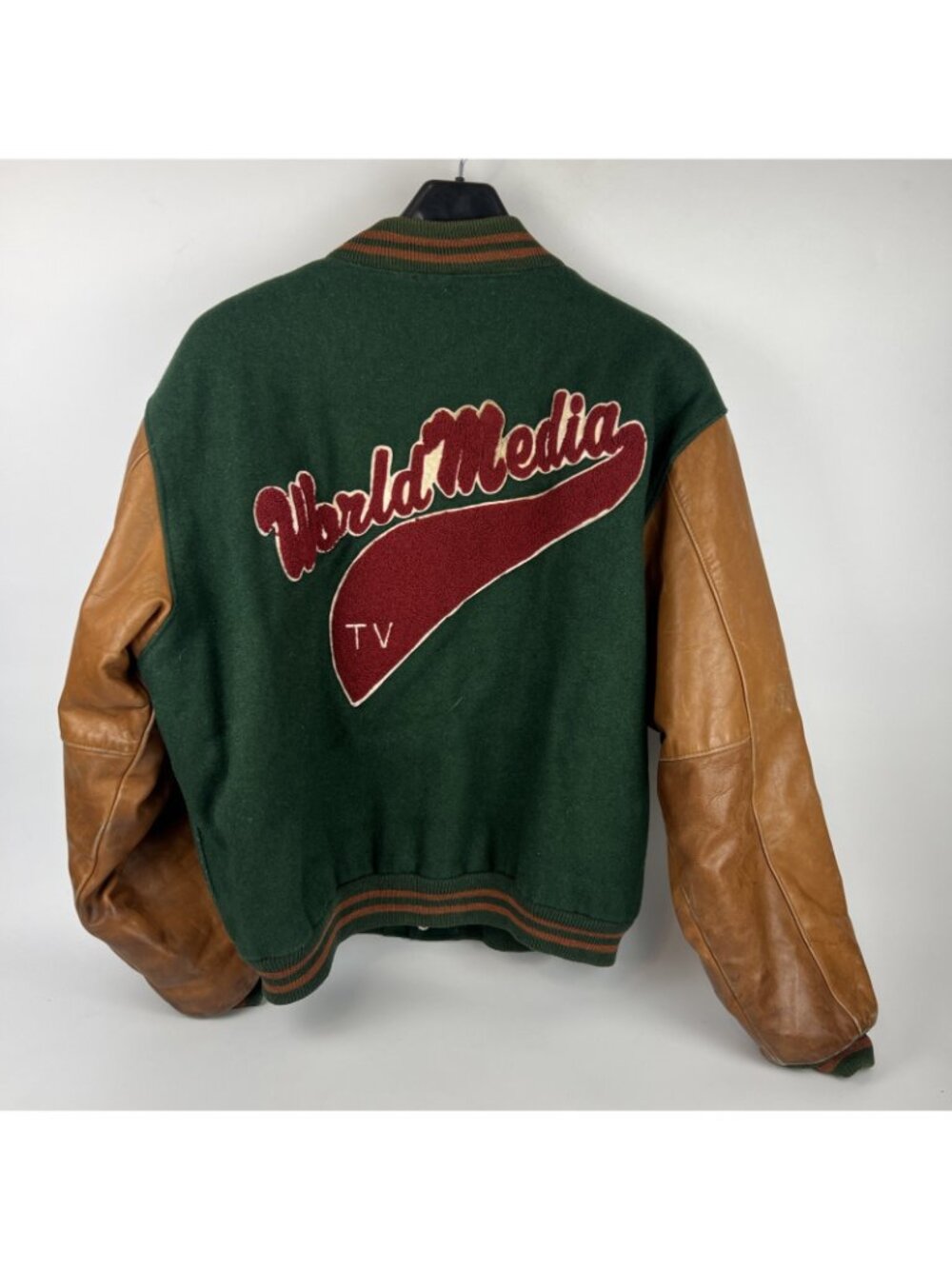 Vintage Golden Bear Stadium Jacket Mens XL Wool Leather USA - Picture 7 of 7
